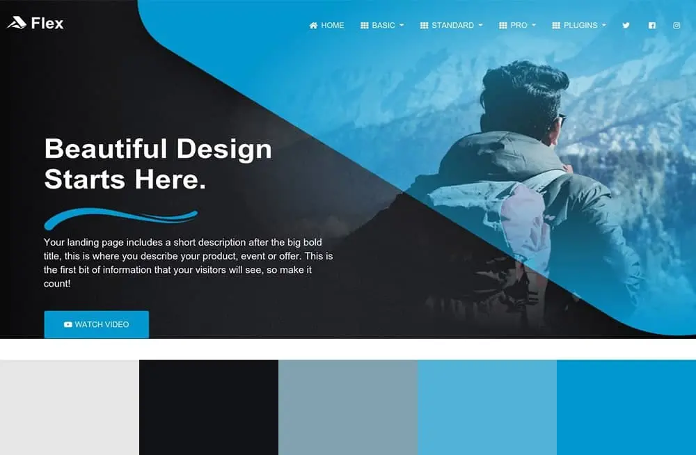 روانشناسی رنگ در طراحی سایت(رنگ آبی)