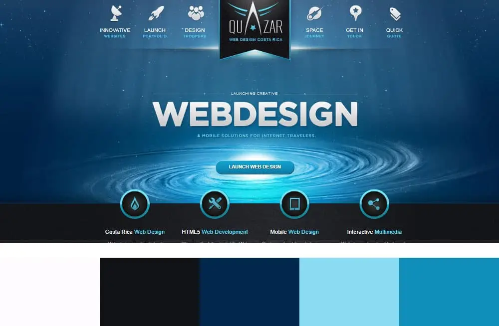 روانشناسی رنگ در طراحی سایت(رنگ آبی)