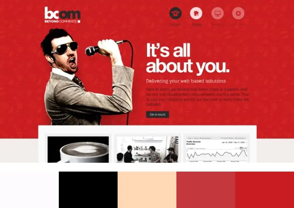 روانشناسی رنگ در طراحی سایت(رنگ قرمز)